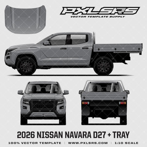 2026 Nissan Navara D27 (Frontier) Double Cab + Tray 'Vector' Template