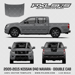 2005-2015 Nissan Navara D40 (Frontier) Double Cab 'Vector' Template