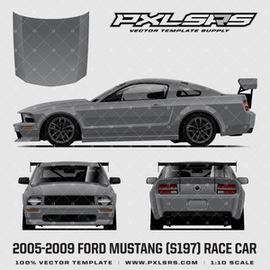 2005-2009 Ford Mustang (S197) Race Car 'Vector' Template