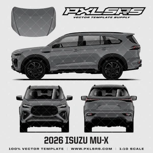 2025-2026 Isuzu MU-X (RJ) 'Vector' Template - MUX