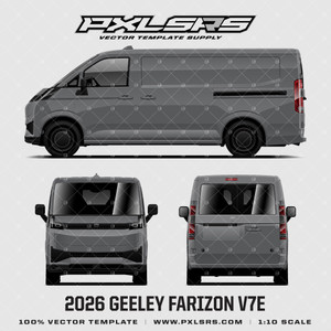 2026 Geely Farizon V7E - Vector Template