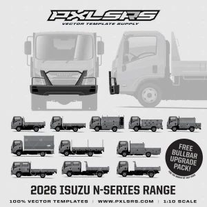 Isuzu N-Series Bullbar Accessory Pack  'Vector' Template