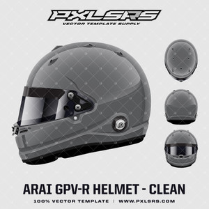 Arai GPV-R Helmet – Clean  'Vector' Template