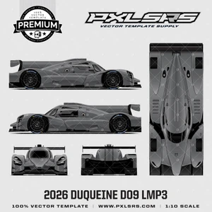 2025-2026 Duqueine D09 - LMP3 - Full 'Premium' Vector Template