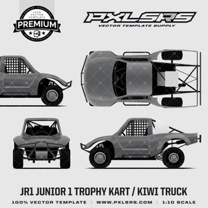 JR1 junior 1 Trophy Kart - Full 'Premium' Vector Template