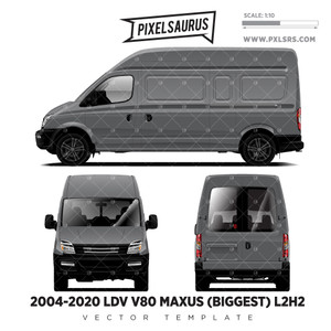 Fiat ducato cargo delivery van l2h2 2021 Vector Image