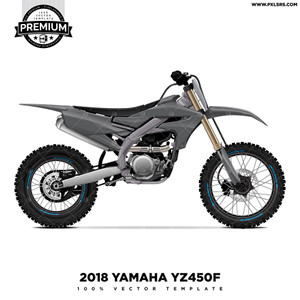 2018 Yamaha YZ450F 'Premium' Vector Template 2018 Yamaha YZ450F 'Premium' Vector Template