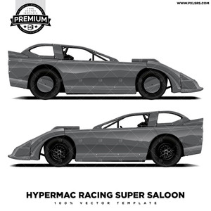 Hypermac Super Saloon 'Premium' Vector Template Hypermac Super Saloon 'Premium' Vector Template