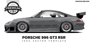 Porsche 996 GT3 RSR 'Premium' Vector Template Porsche 996 GT3 RSR 'Premium' Vector Template