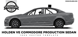 Holden VE Commodore Production Sedan 'Premium' Vector Template Holden VE Commodore Production Sedan 'Premium' Vector Template