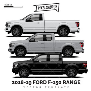 2015-2019 Ford F-150 Range Vector Template Pack