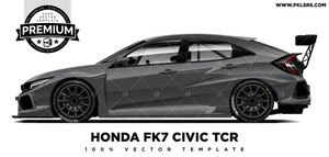 2018-2019 Honda FK8 Civic TCR 'Premium' Vector Template 2018-2019 Honda FK8 Civic TCR 'Premium' Vector Template