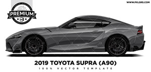 2019 Toyota Supra (A90) 'Premium' Vector Template 2019 Toyota Supra (A90) 'Premium' Vector Template