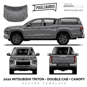 2020 Mitsubishi Triton - Double Cab + Canopy 'Vector' Template 2020 Mitsubishi Triton - Double Cab + Canopy 'Vector' Template