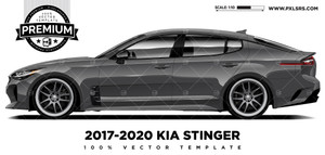 2017-2020 Kia Stinger 'Premium' Vector Template 2017-2020 Kia Stinger 'Premium' Vector Template