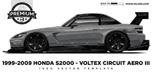 1999-2009 Honda S2000 - Voltex Circuit Version III 'Premium' Vector Template 1999-2009 Honda S2000 - Voltex Circuit Version III 'Premium' Vector Template
