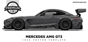 Mercedes AMG GTS GT3 'Premium' Vector Template Mercedes AMG GTS GT3 'Premium' Vector Template