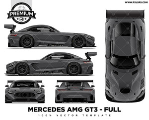 Mercedes AMG GTS GT3 Full 'Premium' Vector Template Mercedes AMG GTS GT3 Full 'Premium' Vector Template