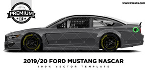 2019/20 Ford Mustang NASCAR 'Premium' Vector Template 2019/20 Ford Mustang NASCAR 'Premium' Vector Template