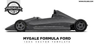 Mygale Formula Ford (SJ07) 'Premium' Vector Template Mygale Formula Ford (SJ07) 'Premium' Vector Template
