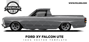 Ford XY Falcon Ute 'Premium' Vector Template Ford XY Falcon Ute 'Premium' Vector Template