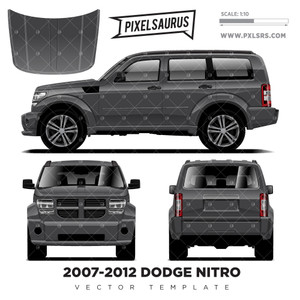 2007-2012 Dodge Nitro Vector Template 2007-2012 Dodge Nitro Vector Template