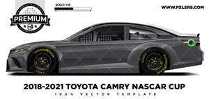 2018-2021 Toyota Camry NASCAR Cup 'Premium Side' Vector Template 2018-2021 Toyota Camry NASCAR Cup 'Premium Side' Vector Template