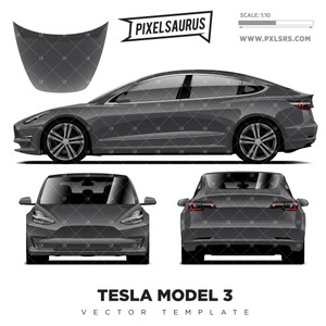 Tesla Model 3 Vector Template Tesla Model 3 Vector Template