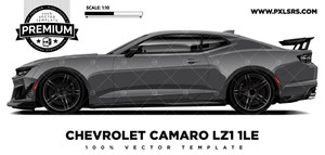 Chevrolet Camaro ZL1 1LE 'Premium' Vector Template Chevrolet Camaro ZL1 1LE 'Premium' Vector Template