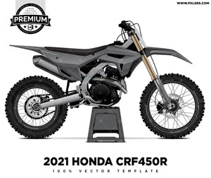 2021 Honda CRF450R 'Premium' Vector Template 2021 Honda CRF450R 'Premium' Vector Template