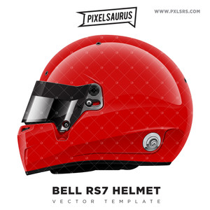 Bell RS7 Helmet 100% Vector Template Bell RS7 Helmet 100% Vector Template