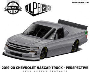 2019-2020 Chevrolet Nascar Truck Series 'Premium Perspective' 100% Vector Template 2019-2020 Chevrolet Nascar Truck Series 'Premium Perspective' 100% Vector Template