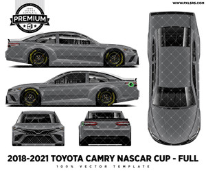 2018-2021 Toyota Camry Nascar Cup Car - Full 'Premium' Vector Template 2018-2021 Toyota Camry Nascar Cup Car - Full 'Premium' Vector Template