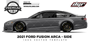 2021 Ford Fusion ARCA - DGR 'Premium' Side Vector Template 2021 Ford Fusion ARCA - DGR 'Premium' Side Vector Template