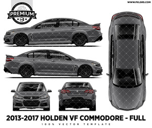 2013-2017 Holden VF Commodore / Chevrolet SS - FULL 'PREMIUM' Template 2013-2017 Holden VF Commodore / Chevrolet SS - FULL 'PREMIUM' Template