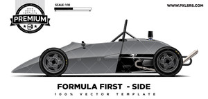 Formula First / Vee 'Premium' Vector Template