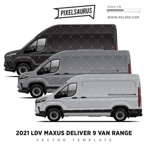 2021 LDV Maxus Deliver 9 RANGE vector template 2021 LDV Maxus Deliver 9 RANGE vector template