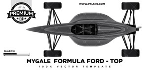 Mygale Formula Ford (SJ07) Top 'Premium' Vector Template