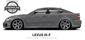 Lexus IS-F 'Premium' Vector Template Lexus IS-F 'Premium' Vector Template