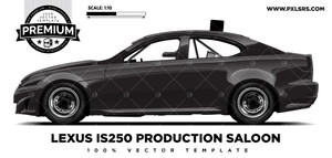 Lexus IS250 - Dirt Saloon 'Premium' Vector Template Lexus IS250 - Dirt Saloon 'Premium' Vector Template