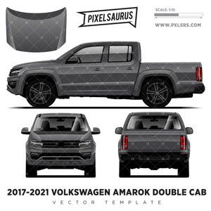 2017-2021 VW Amarok Double Cab '100% Vector' Template 2017-2021 VW Amarok Double Cab '100% Vector' Template