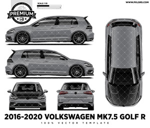 2016-2020 Volkswagen MKV7.5 Golf R - Full 'Premium' Vector Template 2016-2020 Volkswagen MKV7.5 Golf R - Full 'Premium' Vector Template