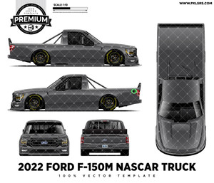 2022 Ford F-150 Nascar Truck Series - Full 'Premium' Vector Template 2022 Ford F-150 Nascar Truck Series - Full 'Premium' Vector Template