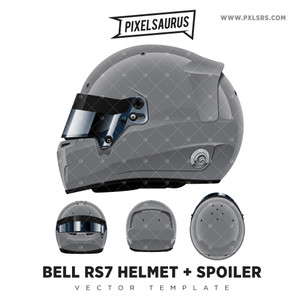 Bell RS7 + Spoiler Helmet Vector Template Bell RS7 + Spoiler Helmet Vector Template