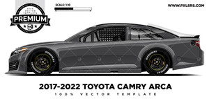 2017-2022 Toyota Camry ARCA 'Premium Side' Vector Template 2017-2022 Toyota Camry ARCA 'Premium Side' Vector Template