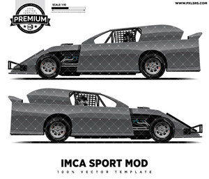 IMCA Sport Mod -  DIRT 'Premium' Vector Template IMCA Sport Mod -  DIRT 'Premium' Vector Template