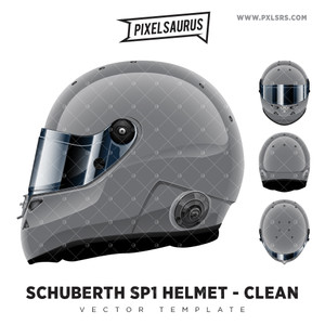 Schuberth SP1 'Clean' Helmet Vector Template Schuberth SP1 'Clean' Helmet Vector Template