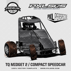 TQ Midget 2 / Compact Speedcar 2 'Premium Perspective' 100% Vector Template TQ Midget 2 / Compact Speedcar 2 'Premium Perspective' 100% Vector Template
