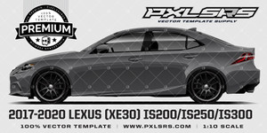 2013-2020 LEXUS (XE30) IS200/IS250/IS300 'Premium' Vector Template 2013-2020 LEXUS (XE30) IS200/IS250/IS300 'Premium' Vector Template