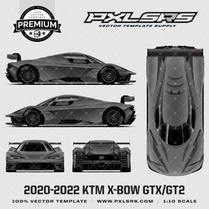 2020-2022 KTM X-BOX GTX/GT2 - Full 'Premium' Vector Template 2020-2022 KTM X-BOX GTX/GT2 - Full 'Premium' Vector Template